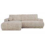 Narożnik RINA L - strona lewa - beżowy, sztruks