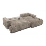 Narożnik RINA L - strona lewa - jasnobrązowy, sztruks