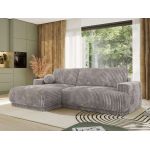 Narożnik RINA L - strona lewa - jasnoszary, sztruks