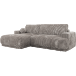 Narożnik RINA L - strona lewa - jasnoszary, sztruks