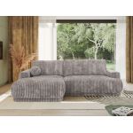 Narożnik RINA L - strona lewa - jasnoszary, sztruks