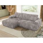 Narożnik RINA L - strona lewa - jasnoszary, sztruks