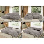 Narożnik RINA L - strona lewa - jasnoszary, sztruks