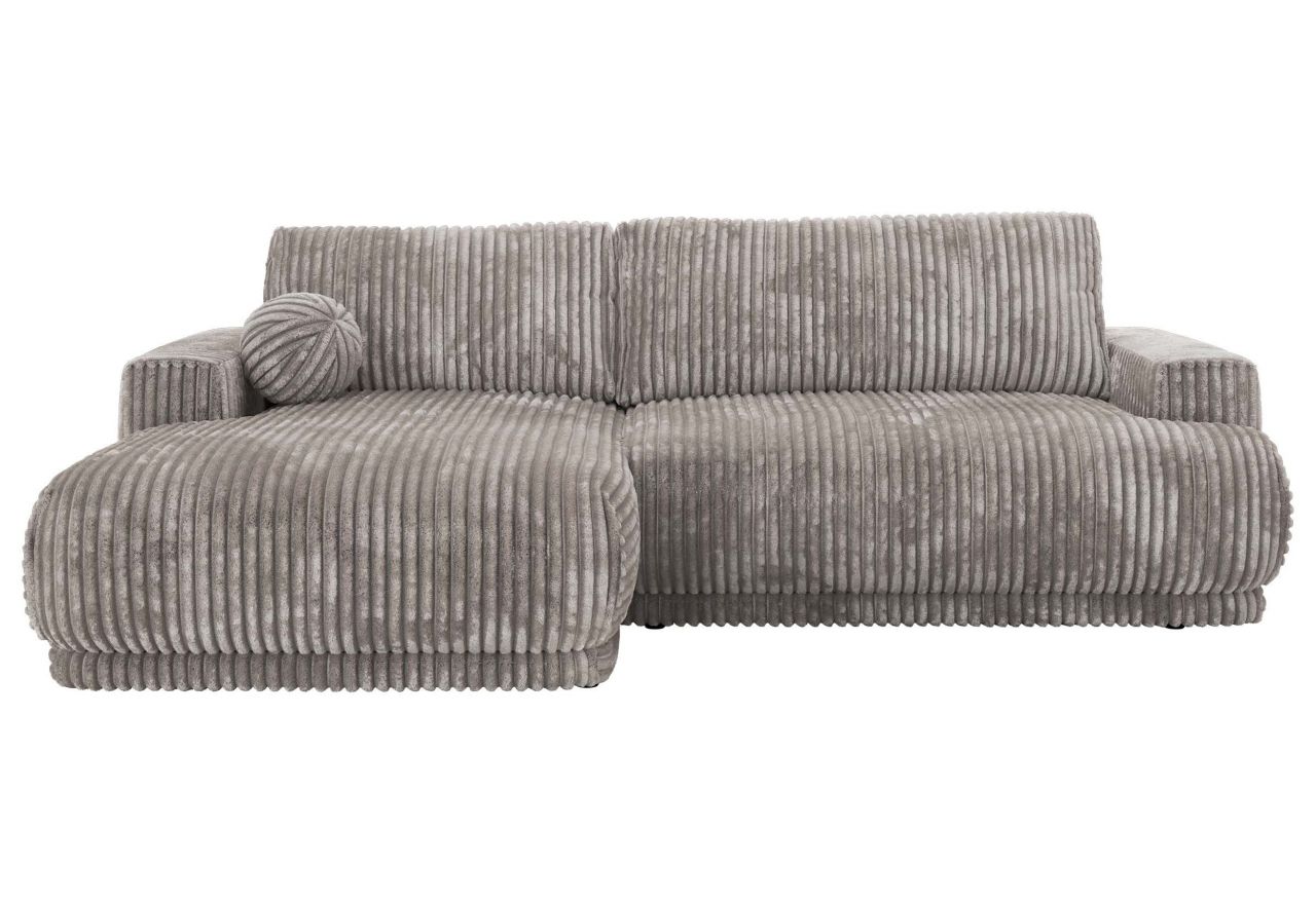 Narożnik RINA L - strona lewa - jasnoszary, sztruks