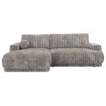 Narożnik RINA L - strona lewa - jasnoszary, sztruks