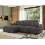 Narożnik RINA L - strona lewa - szary, sztruks