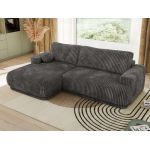 Narożnik RINA L - strona lewa - szary, sztruks