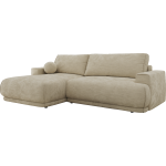 Narożnik RINA L - strona lewa - beżowy, szenil gładki