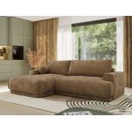 Narożnik RINA L - strona lewa - brązowy, szenil gładki