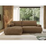 Narożnik RINA L - strona lewa - brązowy, szenil gładki