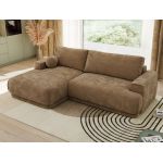 Narożnik RINA L - strona lewa - brązowy, szenil gładki