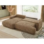 Narożnik RINA L - strona lewa - brązowy, szenil gładki