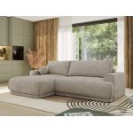 Narożnik RINA L - strona lewa - jasnoszary, szenil gładki