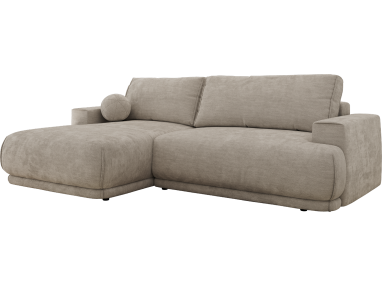 Narożnik RINA L - strona lewa - jasnoszary, szenil gładki