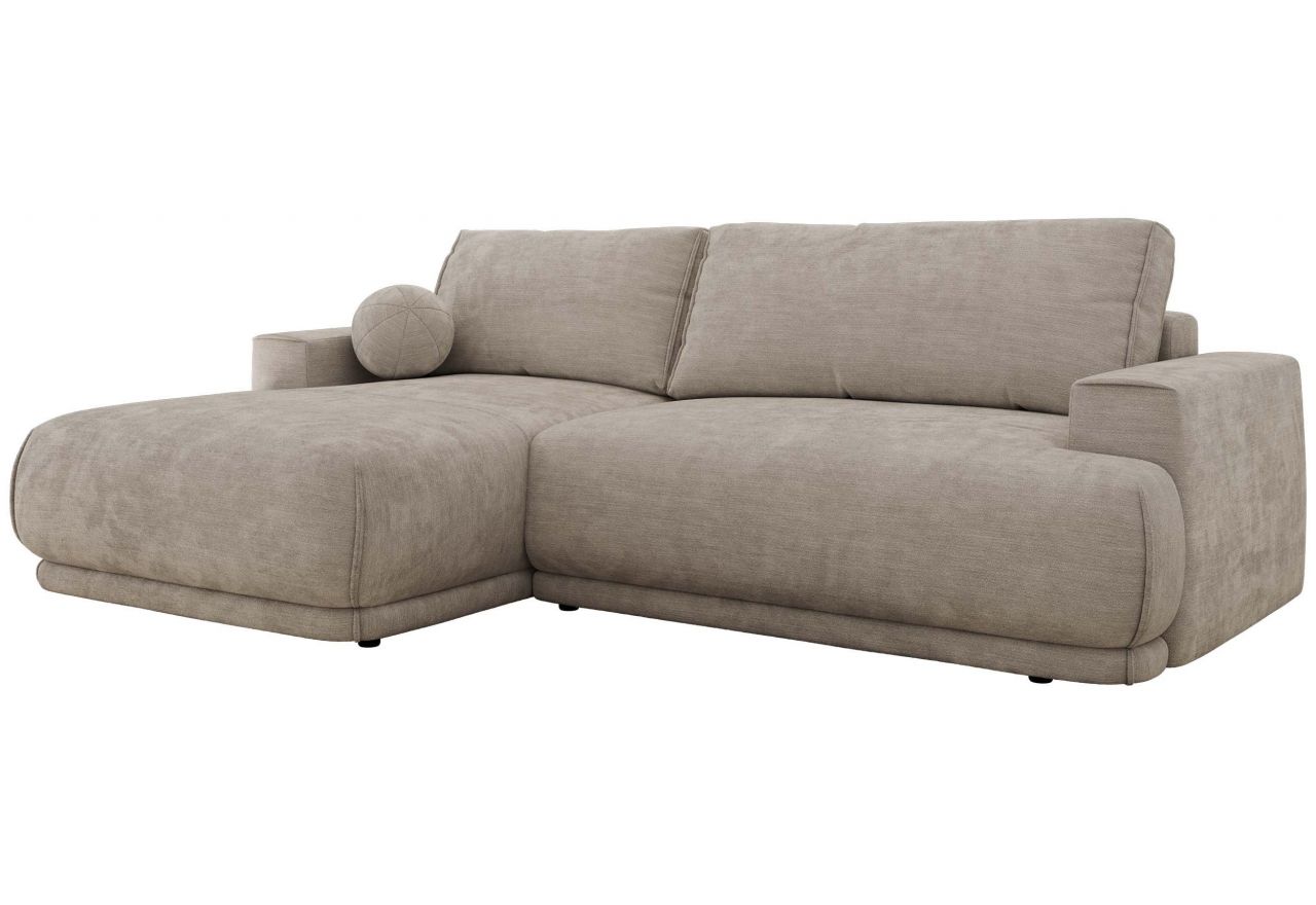 Narożnik RINA L - strona lewa - jasnoszary, szenil gładki