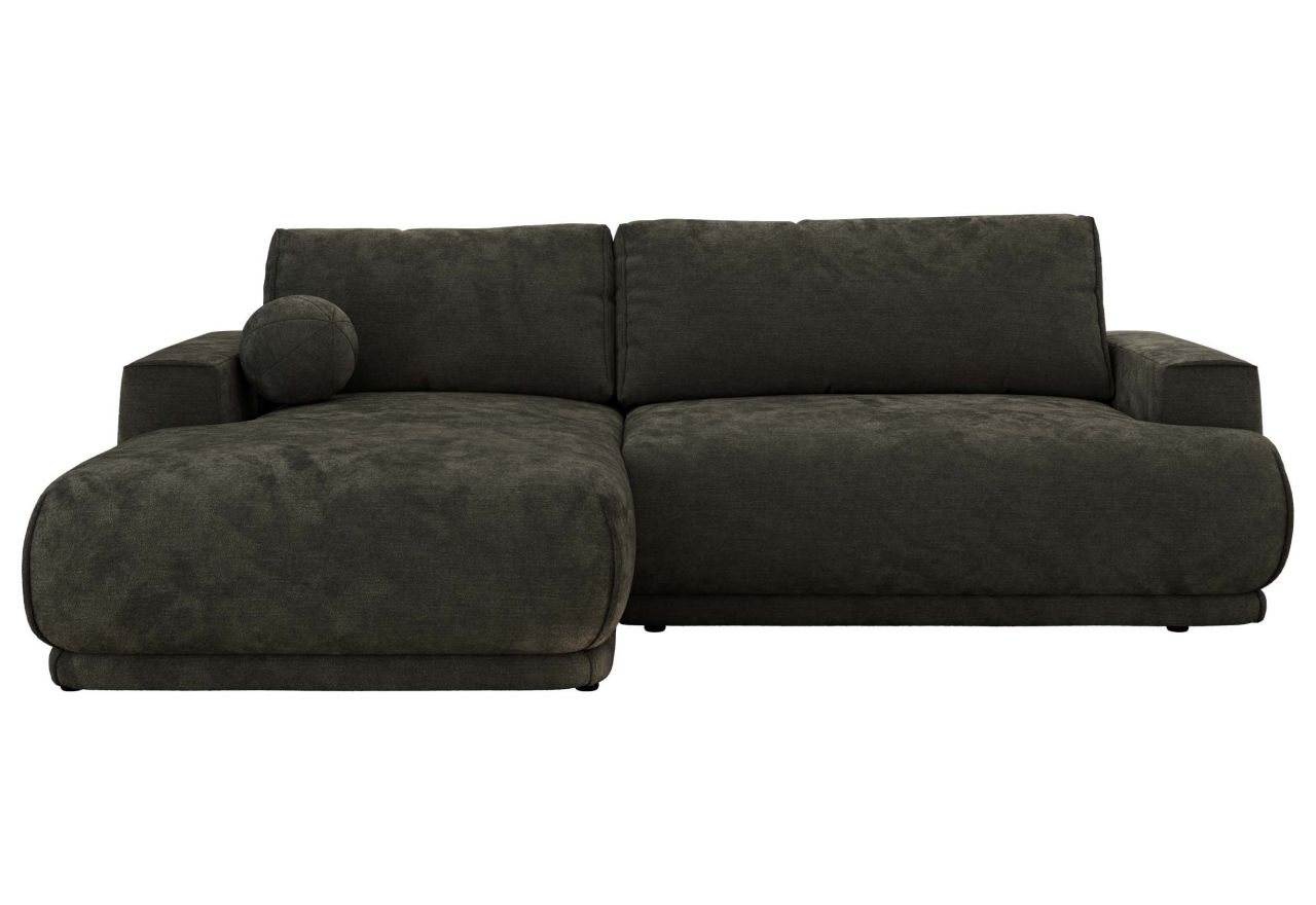 Narożnik RINA L - strona lewa - ciemnoszary, szenil gładki