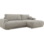 Narożnik RINA L - strona prawa - jasnoszary, szenil grubo tkany