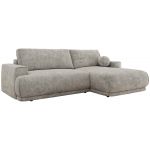 Narożnik RINA L - strona prawa - jasnoszary, szenil grubo tkany