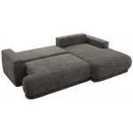 Narożnik RINA L - strona prawa - szary, szenil grubo tkany