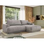 Narożnik RINA L - strona prawa - jasnoszary, welwet