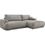 Narożnik RINA L - strona prawa - jasnoszary, welwet