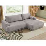 Narożnik RINA L - strona prawa - jasnoszary, welwet