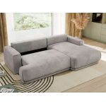 Narożnik RINA L - strona prawa - jasnoszary, welwet