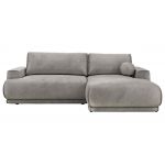 Narożnik RINA L - strona prawa - jasnoszary, welwet