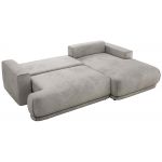 Narożnik RINA L - strona prawa - jasnoszary, welwet