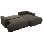 Narożnik RINA L - strona prawa - ciemnoszary, welwet