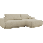 Narożnik RINA L - strona prawa - kremowy, struktura