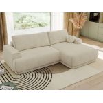 Narożnik RINA L - strona prawa - kremowy, struktura