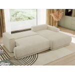 Narożnik RINA L - strona prawa - kremowy, struktura