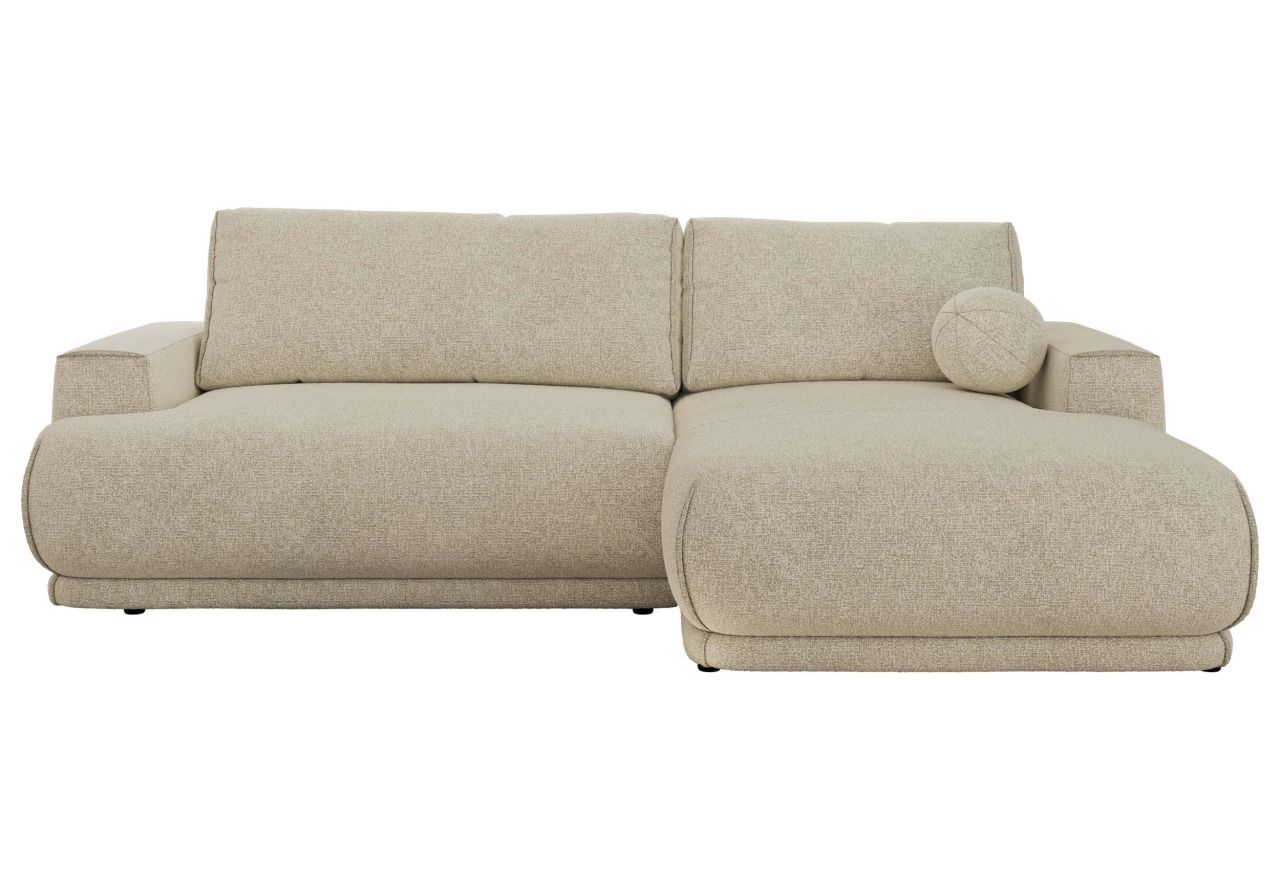 Narożnik RINA L - strona prawa - kremowy, struktura