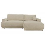 Narożnik RINA L - strona prawa - kremowy, struktura