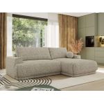 Narożnik RINA L - strona prawa - beżowy, struktura