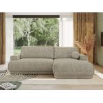 Narożnik RINA L - strona prawa - beżowy, struktura