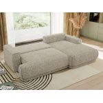 Narożnik RINA L - strona prawa - beżowy, struktura