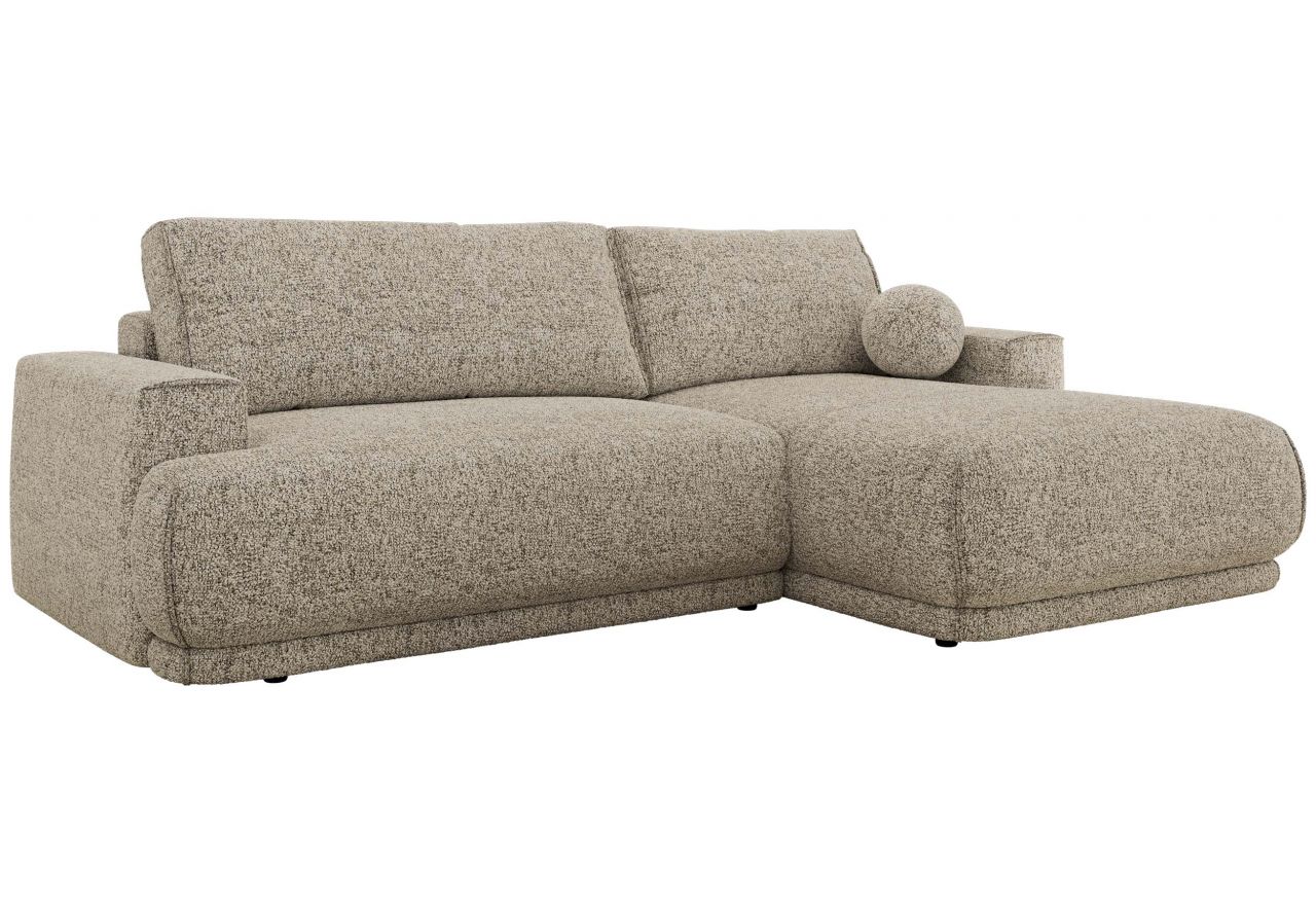 Narożnik RINA L - strona prawa - beżowy, struktura