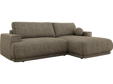 Narożnik RINA L - strona prawa - szary, struktura