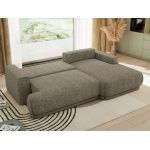 Narożnik RINA L - strona prawa - szary, struktura