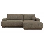 Narożnik RINA L - strona prawa - szary, struktura