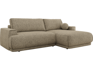 Narożnik RINA L - strona prawa - ciemnobeżowy, struktura