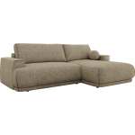 Narożnik RINA L - strona prawa - ciemnobeżowy, struktura