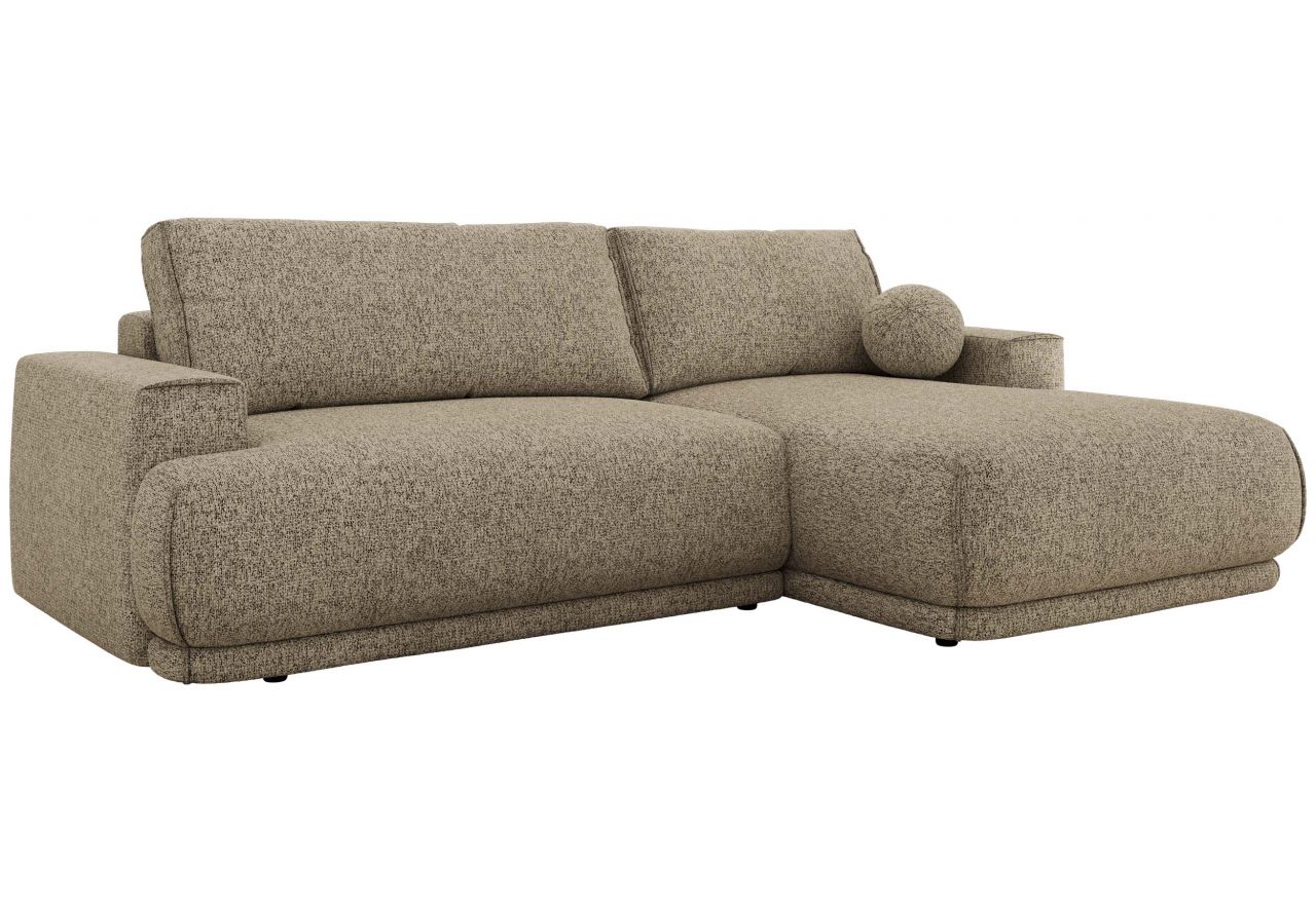 Narożnik RINA L - strona prawa - ciemnobeżowy, struktura