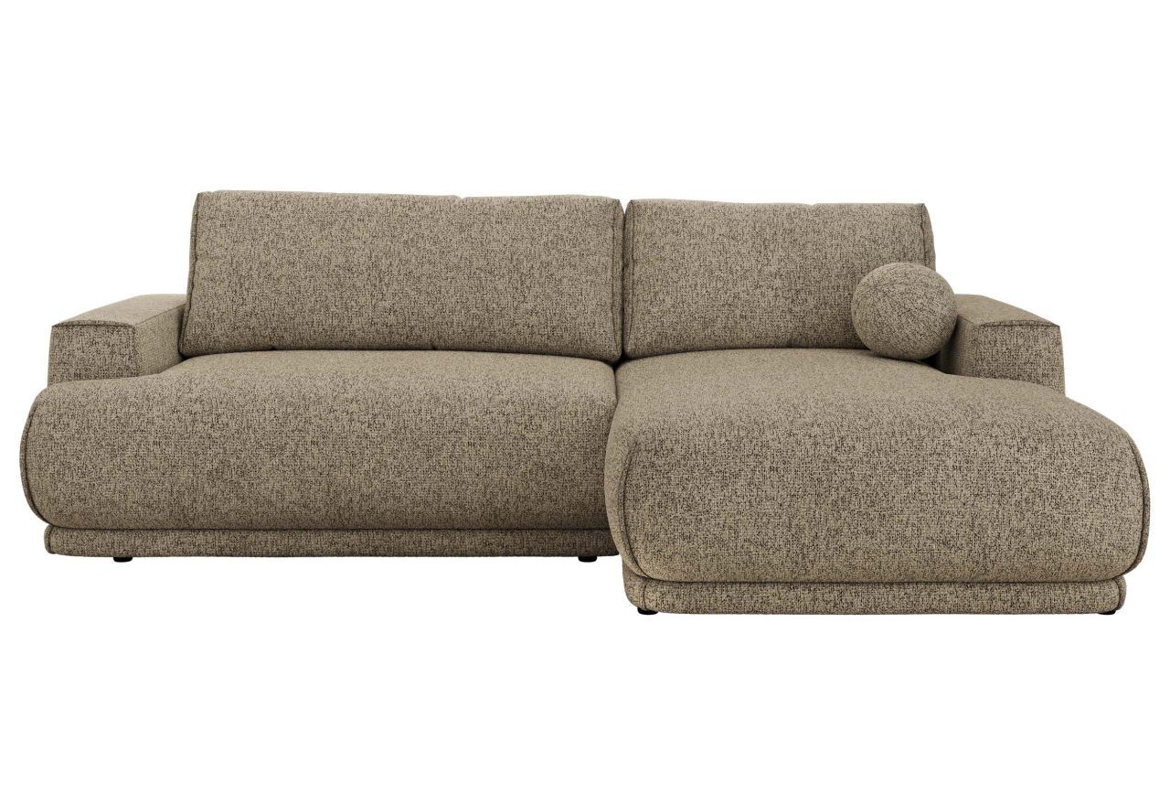 Narożnik RINA L - strona prawa - ciemnobeżowy, struktura