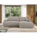 Narożnik RINA L - strona prawa - jasnoszary, struktura