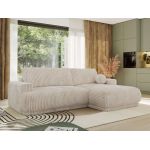 Narożnik RINA L - strona prawa - beżowy, sztruks