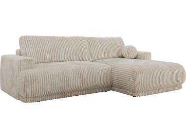 Narożnik RINA L - strona prawa - beżowy, sztruks