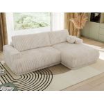 Narożnik RINA L - strona prawa - beżowy, sztruks